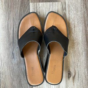 Bass Black Y2K Platform Sandals